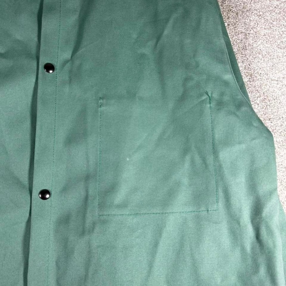 Vintage mint green button up welder's workwear jacket - Picture 3 of 7